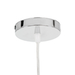 GloboStar® MANGEA 00715 Boho Κρεμαστό Φωτιστικό Πλέγμα Μονόφωτο 1 x E27 IP20 Μπεζ Ξύλο - Μ35 x Π35 x Υ22cm