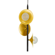 GloboStar® JOLIET 00781 Μοντέρνο Κρεμαστό Φωτιστικό Ανάρτηση Τρίφωτο 3 x G9 Μαύρο & Χρυσό Μέταλλο - Μ28 x Π28 x Y63cm