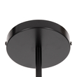 GloboStar® ZANE 00784 Μοντέρνο Φωτιστικό Οροφής Πλέγμα Πολύφωτο 6 x E27 IP20 Μαύρο Μέταλλο - Μ70 x Π70 x Υ100cm