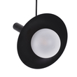 GloboStar® CELEST 00789 Μοντέρνο Κρεμαστό Φωτιστικό Ανάρτηση Μονόφωτο 1 x G9 Μαύρο Μέταλλο με Λευκό Γυαλί - Μ20 x Π20 x Υ26.5cm