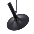 GloboStar® CELEST 00789 Μοντέρνο Κρεμαστό Φωτιστικό Ανάρτηση Μονόφωτο 1 x G9 Μαύρο Μέταλλο με Λευκό Γυαλί - Μ20 x Π20 x Υ26.5cm