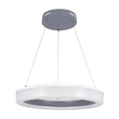 GloboStar® ARIANA 61039 Κρεμαστή Πλαφονιέρα Οροφής Κύκλος LED CCT 55W 6376lm 120° AC 220-240V - Εναλλαγή Φωτισμού μέσω Τηλεχειριστηρίου All In One Ψυχρό Λευκό 6000k+Φυσικό Λευκό 4500k+Θερμό Λευκό 2700k Dimmable Φ48cm - Ανθρακί - 3 Years Warrant