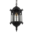 GloboStar® DARCY 00655 Vintage Κρεμαστό Φωτιστικό Πλέγμα Μονόφωτο 1 x E27 IP20 Μαύρο Μέταλλο με Διάφανο Γυαλί - Μ15.5 x Π15.5 x Υ32.5cm