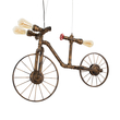 GloboStar® SWIFTWALKER 00660 Vintage Κρεμαστό Φωτιστικό Φιγούρα Τρίφωτο 3 x E27 IP20 Χάλκινο & Κόκκινο Μέταλλο - Μ85 x Π29.5 x Υ55cm