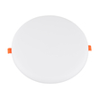 GloboStar® 60193 Χωνευτό LED Panel FrameLess Φ22cm 33W 3393lm 180° AC 220-240V IP20 με Σύστημα Ρυθμιζόμενης Τρύπας Κοπής από 3.5εκ έως 20.5εκ - Φ22.2 x Υ2cm Θερμό Λευκό 2700K - 3 Years Warranty