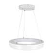 GloboStar® ARIANA 61038 Κρεμαστή Πλαφονιέρα Οροφής Κύκλος LED CCT 55W 6376lm 120° AC 220-240V - Εναλλαγή Φωτισμού μέσω Τηλεχειριστηρίου All In One Ψυχρό Λευκό 6000k+Φυσικό Λευκό 4500k+Θερμό Λευκό 2700k Dimmable Φ48cm - Λευκό - 3 Years Warranty