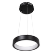 GloboStar® NEMESIS 61152 Κρεμαστό Φωτιστικό Δαχτυλίδι-Κύκλος LED CCT 20W 2356lm 360° AC 220-240V - Εναλλαγή Φωτισμού μέσω Τηλεχειριστηρίου All In One Ψυχρό 6000k+Φυσικό 4500k+Θερμό 2700k Dimmable Φ25cm - Μαύρο - 3 Years Warranty