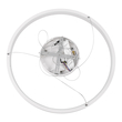 GloboStar® NEMESIS 61159 Κρεμαστό Φωτιστικό Δαχτυλίδι-Κύκλος LED CCT 45W 5230lm 360° AC 220-240V - Εναλλαγή Φωτισμού μέσω Τηλεχειριστηρίου All In One Ψυχρό 6000k+Φυσικό 4500k+Θερμό 2700k Dimmable Φ60cm - Λευκό - 3 Years Warranty