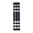 GloboStar® ORION 77883 Φωτιστικό Τοίχου - Απλίκα Αρχιτεκτονικού Φωτισμού Εσωτερικού/Εξωτερικού Χώρου Up & Down Δίφωτο 2 x GU10 AC220-240V Αδιάβροχο IP65 - Σώμα Αλουμινίου & Tempered Glass - Μ9 x Π15x Υ35.5cm - Μαύρο - 5 Years Warranty