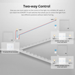 GloboStar® 80067 SONOFF T2EU3C-RF - 433MHz Wireless Smart Wall Touch Button Switch 3 Way - RF Series