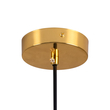 GloboStar® MONROE 00956 Μοντέρνο Κρεμαστό Φωτιστικό Μπάλα Μονόφωτο 1 x E27 IP20 Χρυσό Μέταλλο με Λευκό Γυαλί - Μ30 x Π30 x Υ75cm