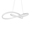 GloboStar® DEXTER 61050 Κρεμαστό Φωτιστικό Οροφής Design LED CCT 72W 8064lm 300° AC 220-240V - Εναλλαγή Φωτισμού μέσω Τηλεχειριστηρίου All In One Ψυχρό 6000k+Φυσικό 4500k+Θερμό 2700k Dimmable Φ56cm - Λευκό - 3 Years Warranty