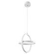 GloboStar® ALICE 61056 Κρεμαστό Φωτιστικό Οροφής Design LED CCT 20W 2400lm 300° AC 220-240V - Εναλλαγή Φωτισμού μέσω Διακόπτη On/Off All In One Ψυχρό 6000k+Φυσικό 4500k+Θερμό 2700k Μ25 x Π22 x Υ25cm - Λευκό