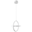 GloboStar® ALICE 61056 Κρεμαστό Φωτιστικό Οροφής Design LED CCT 20W 2400lm 300° AC 220-240V - Εναλλαγή Φωτισμού μέσω Διακόπτη On/Off All In One Ψυχρό 6000k+Φυσικό 4500k+Θερμό 2700k Μ25 x Π22 x Υ25cm - Λευκό