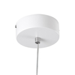 GloboStar® ALICE 61056 Κρεμαστό Φωτιστικό Οροφής Design LED CCT 20W 2400lm 300° AC 220-240V - Εναλλαγή Φωτισμού μέσω Διακόπτη On/Off All In One Ψυχρό 6000k+Φυσικό 4500k+Θερμό 2700k Μ25 x Π22 x Υ25cm - Λευκό