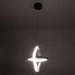 GloboStar® ROSE 61065 Κρεμαστό Φωτιστικό Οροφής Design LED CCT 22W 2640lm 300° AC 220-240V - Εναλλαγή Φωτισμού μέσω Διακόπτη On/Off All In One Ψυχρό 6000k+Φυσικό 4500k+Θερμό 2700k Μ24 x Π22 x Υ24cm - Λευκό