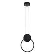 GloboStar® CYCLOS 61073 Κρεμαστό Φωτιστικό Οροφής Design LED CCT 9W 1080lm 300° AC 220-240V - Εναλλαγή Φωτισμού μέσω Διακόπτη On/Off All In One Ψυχρό 6000k+Φυσικό 4500k+Θερμό 2700k Μ21 x Π2.3 x Υ26.5cm - Μαύρο