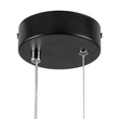 GloboStar® CYCLOS 61073 Κρεμαστό Φωτιστικό Οροφής Design LED CCT 9W 1080lm 300° AC 220-240V - Εναλλαγή Φωτισμού μέσω Διακόπτη On/Off All In One Ψυχρό 6000k+Φυσικό 4500k+Θερμό 2700k Μ21 x Π2.3 x Υ26.5cm - Μαύρο
