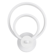 GloboStar® FREDDIE 61077 Φωτιστικό Τοίχου - Απλίκα Design LED CCT 15W 1800lm 300° AC 220-240V - Εναλλαγή Φωτισμού μέσω Διακόπτη On/Off All In One Ψυχρό 6000k+Φυσικό 4500k+Θερμό 2700k Μ20 x Π7.5 x Υ25cm - Λευκό