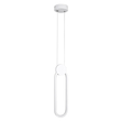 GloboStar® ILDI 61089 Κρεμαστό Φωτιστικό Οροφής Design LED CCT 12W 1440lm 300° AC 220-240V - Εναλλαγή Φωτισμού μέσω Διακόπτη On/Off All In One Ψυχρό 6000k+Φυσικό 4500k+Θερμό 2700k Μ10 x Π2.3 x Υ38cm - Λευκό