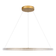 GloboStar® DIAMOND 61133 Κρεμαστό Φωτιστικό Δαχτυλίδι-Κύκλος LED CCT 67W 7689lm 360° AC 220-240V - Εναλλαγή Φωτισμού μέσω Τηλεχειριστηρίου All In One Ψυχρό 6000k+Φυσικό 4500k+Θερμό 2700k Dimmable Φ80cm - Χρυσό Βούρτσας - 3 Years Warranty