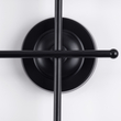 GloboStar® PIPING 00664 Vintage Επιτοίχιο Φωτιστικό Πολύφωτο 6 x E27 IP20 Μαύρο Μέταλλο - Μ66 x Π9.5 x Υ49cm