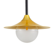 GloboStar® JOLIET 00777 Μοντέρνο Κρεμαστό Φωτιστικό Καμπάνα Μονόφωτο 1 x G9 IP20 Μαύρο & Χρυσό Μέταλλο - Μ20 x Π20 x Y43cm