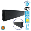 GloboStar® 90304 Κυλιόμενη Ψηφιακή Επιγραφή P10 LED SMD AC 220-240V με Wi-Fi - Αδιάβροχή IP65 - Διπλής Όψης - Μ104 x Π12 x Υ20cm Πορτοκαλί