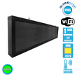 GloboStar® 90282 Κυλιόμενη Ψηφιακή Επιγραφή P10 LED SMD AC 220-240V με Wi-Fi - Αδιάβροχή IP54 - Μονής Όψης - Μ168 x Π9 x Υ40cm Πράσινο