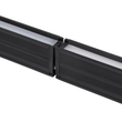 GloboStar® MARKET 61022-S Γραμμικό Φωτιστικό Οροφής Linear LED 18W 2170lm 60° AC 220-240V Μ120 x Π2 x Υ4cm Θερμό Λευκό 2700K - Μαύρο - 3 Years Warranty