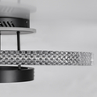 GloboStar® DIAMOND 61114 Φωτιστικό Οροφής Δαχτυλίδι-Κύκλος LED CCT 100W 12123lm 360° AC 220-240V - Εναλλαγή Φωτισμού μέσω Τηλεχειριστηρίου All In One Ψυχρό 6000k+Φυσικό 4500k+Θερμό 2700k Dimmable Φ30+40+50cm+BackLight - Μαύρο - 3 Years Warranty