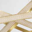 GloboStar® DIAMOND TRIO 61141-DECO Κρεμαστό Φωτιστικό Δαχτυλίδι-Κύκλος LED CCT 150W 18379lm 360° AC 220-240V - Εναλλαγή Φωτισμού μέσω Τηλεχειριστηρίου All In One Ψυχρό 6000k+Φυσικό 4500k+Θερμό 2700k Dimmable Φ60+80+100cm - Χρυσό Βούρτσας - 3 Years Warrant