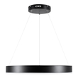 GloboStar® VENOM 61176 Κρεμαστό Φωτιστικό Δαχτυλίδι-Κύκλος LED CCT 45W 5269lm 120° AC 220-240V - Εναλλαγή Φωτισμού μέσω Τηλεχειριστηρίου All In One Ψυχρό 6000K+Φυσικό 4500K+Θερμό 2700K Dimmable Φ60cm - Μαύρο - 3 Years Warranty
