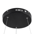 GloboStar® VENOM 61176 Κρεμαστό Φωτιστικό Δαχτυλίδι-Κύκλος LED CCT 45W 5269lm 120° AC 220-240V - Εναλλαγή Φωτισμού μέσω Τηλεχειριστηρίου All In One Ψυχρό 6000K+Φυσικό 4500K+Θερμό 2700K Dimmable Φ60cm - Μαύρο - 3 Years Warranty