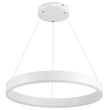 GloboStar® VENOM 61177 Κρεμαστό Φωτιστικό Δαχτυλίδι-Κύκλος LED CCT 45W 5269lm 120° AC 220-240V - Εναλλαγή Φωτισμού μέσω Τηλεχειριστηρίου All In One Ψυχρό 6000K+Φυσικό 4500K+Θερμό 2700K Dimmable Φ60cm - Λευκό - 3 Years Warranty
