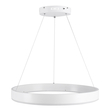 GloboStar® VENOM 61177 Κρεμαστό Φωτιστικό Δαχτυλίδι-Κύκλος LED CCT 45W 5269lm 120° AC 220-240V - Εναλλαγή Φωτισμού μέσω Τηλεχειριστηρίου All In One Ψυχρό 6000K+Φυσικό 4500K+Θερμό 2700K Dimmable Φ60cm - Λευκό - 3 Years Warranty