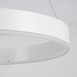 GloboStar® VENOM 61177 Κρεμαστό Φωτιστικό Δαχτυλίδι-Κύκλος LED CCT 45W 5269lm 120° AC 220-240V - Εναλλαγή Φωτισμού μέσω Τηλεχειριστηρίου All In One Ψυχρό 6000K+Φυσικό 4500K+Θερμό 2700K Dimmable Φ60cm - Λευκό - 3 Years Warranty