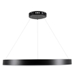 GloboStar® VENOM 61179 Κρεμαστό Φωτιστικό Δαχτυλίδι-Κύκλος LED CCT 67W 7863lm 120° AC 220-240V - Εναλλαγή Φωτισμού μέσω Τηλεχειριστηρίου All In One Ψυχρό 6000K+Φυσικό 4500K+Θερμό 2700K Dimmable Φ80cm - Μαύρο - 3 Years Warranty