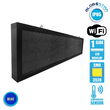 GloboStar® 90283 Κυλιόμενη Ψηφιακή Επιγραφή P10 LED SMD AC 220-240V με Wi-Fi - Αδιάβροχή IP54 - Μονής Όψης - Μ168 x Π9 x Υ40cm Μπλε