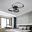 GloboStar® DIAMOND 61114 Φωτιστικό Οροφής Δαχτυλίδι-Κύκλος LED CCT 100W 12123lm 360° AC 220-240V - Εναλλαγή Φωτισμού μέσω Τηλεχειριστηρίου All In One Ψυχρό 6000k+Φυσικό 4500k+Θερμό 2700k Dimmable Φ30+40+50cm+BackLight - Μαύρο - 3 Years Warranty