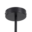 GloboStar® KATIE 00538 Μοντέρνο Φωτιστικό Οροφής Καμπάνα Μονόφωτο 1 x E27 IP20 Μαύρο & Χρυσό Μέταλλο - Μ30 x Π30 x Υ120cm