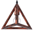 GloboStar® TRIANGLE 00609 Μοντέρνο Κρεμαστό Φωτιστικό Ράγα Πολύφωτο 5 x E27 IP20 Χάλκινο Μέταλλο - Μ170 x Π22 x Y130cm