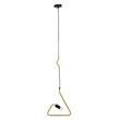 GloboStar® LIBBY 01097-1 Παιδικό Κρεμαστό Φωτιστικό Ανάρτηση Μονόφωτο 1 x E27 IP20 Κίτρινο Μέταλλο - Μ31 x Π31 x Υ16cm