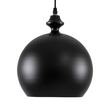 GloboStar® ROCKFORD 01287-B Μοντέρνο Κρεμαστό Φωτιστικό Καμπάνα Μονόφωτο 1 x E27 IP20 Μαύρο & Χρυσό Μέταλλο - Μ24 x Π24 x Y27cm