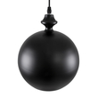 GloboStar® ROCKFORD 01287-B Μοντέρνο Κρεμαστό Φωτιστικό Καμπάνα Μονόφωτο 1 x E27 IP20 Μαύρο & Χρυσό Μέταλλο - Μ24 x Π24 x Y27cm