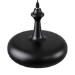 GloboStar® ROCKFORD 01287-C Μοντέρνο Κρεμαστό Φωτιστικό Καμπάνα Μονόφωτο 1 x E27 IP20 Μαύρο & Χρυσό Μέταλλο - Μ30 x Π30 x Y23cm