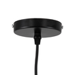GloboStar® ROCKFORD 01287-C Μοντέρνο Κρεμαστό Φωτιστικό Καμπάνα Μονόφωτο 1 x E27 IP20 Μαύρο & Χρυσό Μέταλλο - Μ30 x Π30 x Y23cm