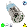 GloboStar® 70782 LED Φωτιζόμενος Διακόπτης Χωνευτός - Μπουτόν On/Off Ανοξείδωτος DC 12V με Angel Eye Αδιάβροχο Φ18mm IP67 Πράσινο GloboStar® 70782 LED Φωτιζόμενος Διακόπτης Χωνευτός - Μπουτόν On/Off Ανοξείδωτος DC 12V με Angel Eye Αδιάβροχο Φ18mm IP67 Πράσινο