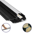 GloboStar® STAIR-PROFILE 70841-2M Προφίλ Αλουμινίου - Βάση & Ψύκτρα Ταινίας LED με Λευκό Γαλακτερό Κάλυμμα - Χρήση σε Σκαλοπάτια - Πατητό Κάλυμμα - Μαύρο - 2 Μέτρα - Μ200 x Π6 x Υ2.1cm GloboStar® STAIR-PROFILE 70841-2M Προφίλ Αλουμινίου - Βάση & Ψύκτρα Ταινίας LED με Λευκό Γαλακτερό Κάλυμμα - Χρήση σε Σκαλοπάτια - Πατητό Κάλυμμα - Μαύρο - 2 Μέτρα - Μ200 x Π6 x Υ2.1cm