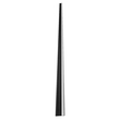 GloboStar® STAIR-PROFILE 70841-3M Προφίλ Αλουμινίου - Βάση & Ψύκτρα Ταινίας LED με Λευκό Γαλακτερό Κάλυμμα - Χρήση σε Σκαλοπάτια - Πατητό Κάλυμμα - Μαύρο - 3 Μέτρα - Μ300 x Π6 x Υ2.1cm